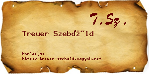 Treuer Szebáld névjegykártya